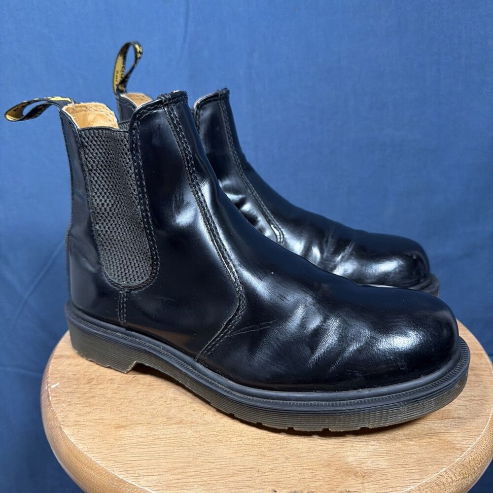 Dr Martens Chelsea Boot Womens Size 7 Us 2976 Slip Resistant Soft Toe Work Black